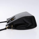 BALLY Shoulder Bag Leather Black Gold Auth BA4279-5