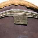 GUCCI GG Crystal Hand Bag Coated Canvas Brown Gold 193604 Auth BA4280-16