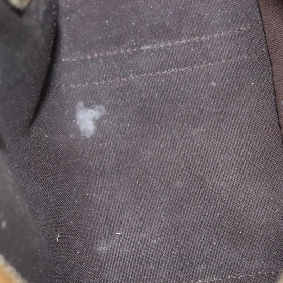 GUCCI GG Crystal Hand Bag Coated Canvas Brown Gold 193604 Auth BA4280