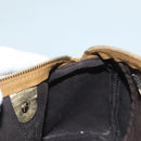 GUCCI GG Crystal Hand Bag Coated Canvas Brown Gold 193604 Auth BA4280-18