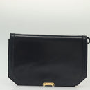 Salvatore Ferragamo Hand Bag Leather 2Set Beige Navy gold Auth BA4283-11