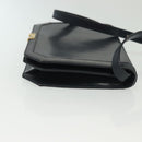 Salvatore Ferragamo Hand Bag Leather 2Set Beige Navy gold Auth BA4283-13