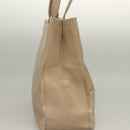 Salvatore Ferragamo Hand Bag Leather 2Set Beige Navy gold Auth BA4283-4