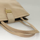 Salvatore Ferragamo Hand Bag Leather 2Set Beige Navy gold Auth BA4283-5