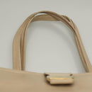 Salvatore Ferragamo Hand Bag Leather 2Set Beige Navy gold Auth BA4283-6