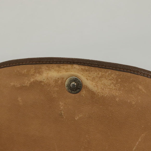 GUCCI GG Supreme Web Sherry Line Clutch Bag PVC Beige Gold 89 01 030 Auth BA4284