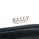 BALLY Shoulder Bag Canvas Beige Gold Auth BA4285-17
