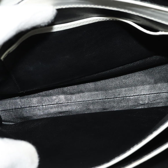 BALLY Shoulder Bag Canvas Beige Gold Auth BA4285