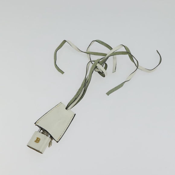 BALLY Shoulder Bag Canvas Beige Gold Auth BA4285