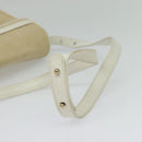 BALLY Shoulder Bag Canvas Beige Gold Auth BA4285-7