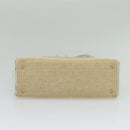 BALLY Shoulder Bag Canvas Beige Gold Auth BA4285-5