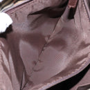 Burberrys Nova Check Hand Bag Canvas Beige Silver Auth BA4286-20