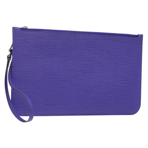 LOUIS VUITTON Epi Neverfull MM Pouch Fig LV Auth BA4289