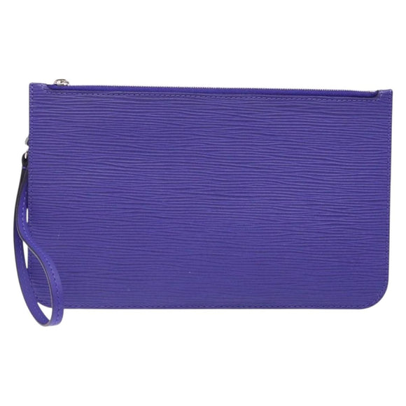 LOUIS VUITTON Epi Neverfull MM Pouch Fig LV Auth BA4289