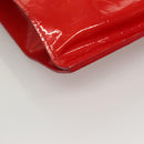 LOUIS VUITTON Monogram Vernis Stanton Tote Bag Red M91078 LV Auth BA4291-15