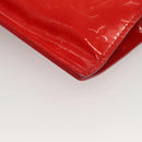 LOUIS VUITTON Monogram Vernis Stanton Tote Bag Red M91078 LV Auth BA4291-16