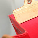 LOUIS VUITTON Monogram Vernis Stanton Tote Bag Red M91078 LV Auth BA4291-12