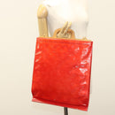 LOUIS VUITTON Monogram Vernis Stanton Tote Bag Red M91078 LV Auth BA4291-21