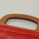 LOUIS VUITTON Monogram Vernis Stanton Tote Bag Red M91078 LV Auth BA4291-14