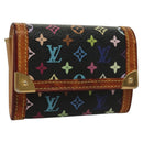 LOUIS VUITTON Monogram Multicolor Porte Monnaie Plat Purse M92656 LV Auth BA4299-1