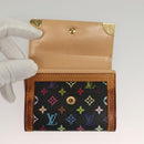 LOUIS VUITTON Monogram Multicolor Porte Monnaie Plat Purse M92656 LV Auth BA4299-8