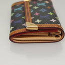 LOUIS VUITTON Monogram Multicolor Porte Monnaie Plat Geldbörse M92656 LV Auth BA4299-3