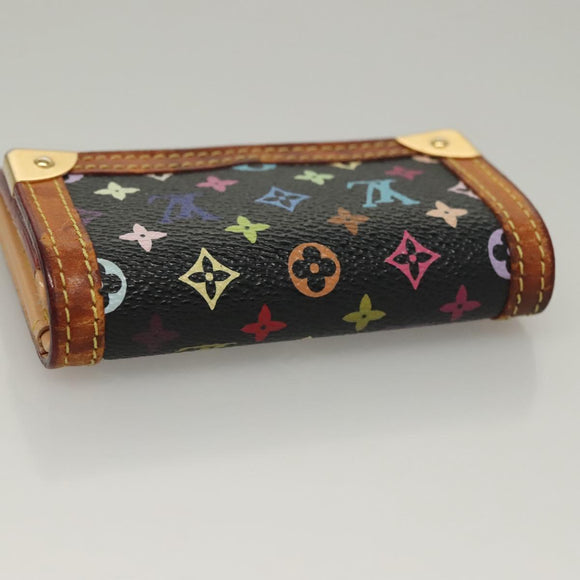 LOUIS VUITTON Monogram Multicolor Porte Monnaie Plat Geldbörse M92656 LV Auth BA4299