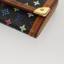LOUIS VUITTON Monogram Multicolor Porte Monnaie Plat Geldbörse M92656 LV Auth BA4299-14