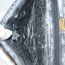 BALLY Quilted Chain Shoulder Bag Leather Black Gold Auth BA4302-11