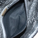 BALLY Quilted Chain Shoulder Bag Leather Black Gold Auth BA4302-22