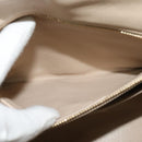 Salvatore Ferragamo Vala Hand Bag Leather 2way Beige Gold Auth BA4303-24