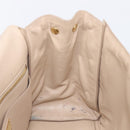 Salvatore Ferragamo Vala Handtasche Leder 2-Wege Beige Gold Auth BA4303-26