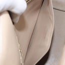 Salvatore Ferragamo Vala Handtasche Leder 2-Wege Beige Gold Auth BA4303-30