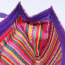 LOEWE Shoulder Bag Leather Purple Gold Auth BA4309-19