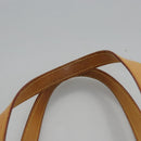 LOUIS VUITTON Monogram Vernis Houston Hand Bag Beige M91004 LV Auth BA431-14