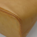 LOUIS VUITTON Monogram Vernis Houston Hand Bag Beige M91004 LV Auth BA431-16