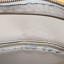 LOUIS VUITTON Monogram Vernis Houston Hand Bag Beige M91004 LV Auth BA431-20