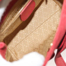 GUCCI Bamboo Hand Bag Suede 2way Red Gold 007 1793 0238 Auth BA4313-18