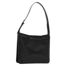 GIVENCHY Shoulder Bag Leather Black Silver Auth BA4318-1