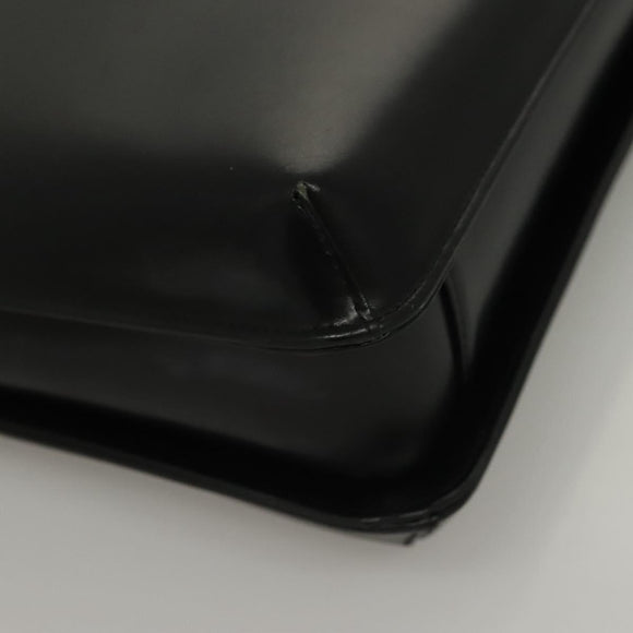 GIVENCHY Shoulder Bag Leather Black Silver Auth BA4318