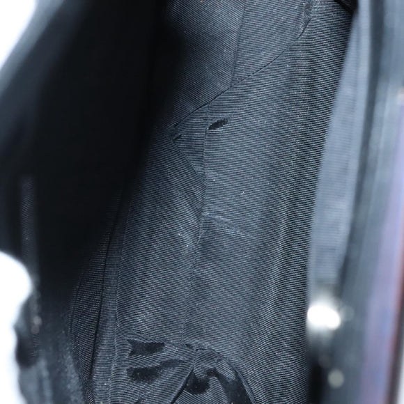 GIVENCHY Shoulder Bag Leather Black Silver Auth BA4318