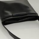 GIVENCHY Shoulder Bag Leather Black Silver Auth BA4318-6