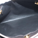 BALLY Quilted Chain Shoulder Bag Leather Dark Brown Gold Auth BA4324-21