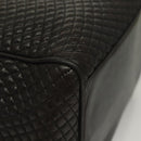 BALLY Quilted Chain Shoulder Bag Leather Dark Brown Gold Auth BA4325-8