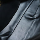 BALLY Quilted Chain Shoulder Bag Leather Dark Brown Gold Auth BA4325-10