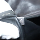 BALLY Quilted Chain Shoulder Bag Leather Dark Brown Gold Auth BA4325-11