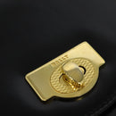 BALLY Hand Bag Leather 2way Black Gold Auth BA4327-18