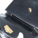 BALLY Hand Bag Leather 2way Black Gold Auth BA4327-11