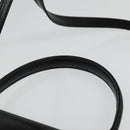 BALLY Hand Bag Leather 2way Black Gold Auth BA4327-8