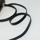 BALLY Hand Bag Leather 2way Black Gold Auth BA4327-9